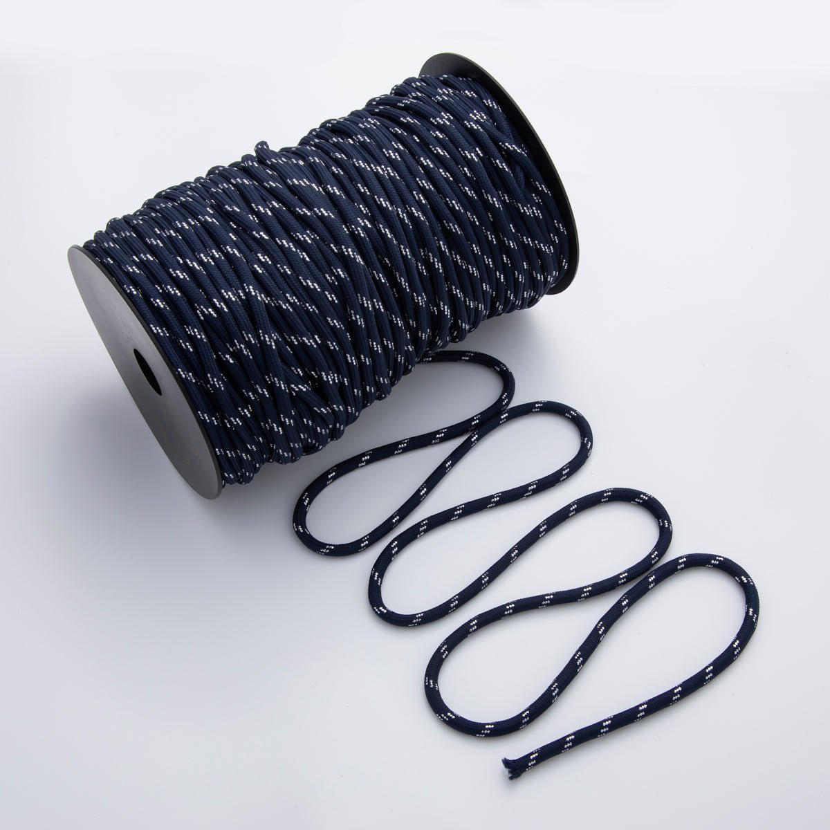 5mm Blue Cord by Yard Unfinished Paracord for Necklace Bracelet Finding | Roll - 1722 - DLUXCA