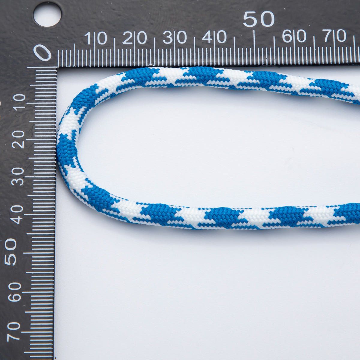 5mm Blue White Cord by Yard Unfinished Paracord for Necklace Bracelet Finding | Roll - 1727 - DLUXCA