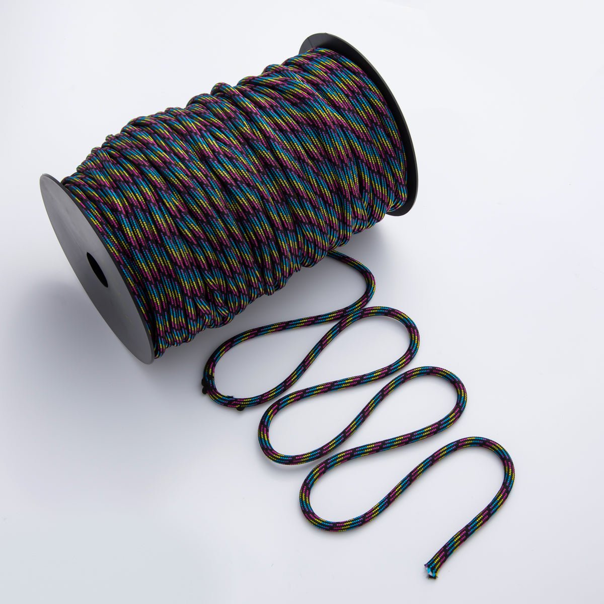 5mm Dark Blue Yellow Cord by Yard Unfinished Paracord for Necklace Bracelet Finding | Roll - 1729 - DLUXCA