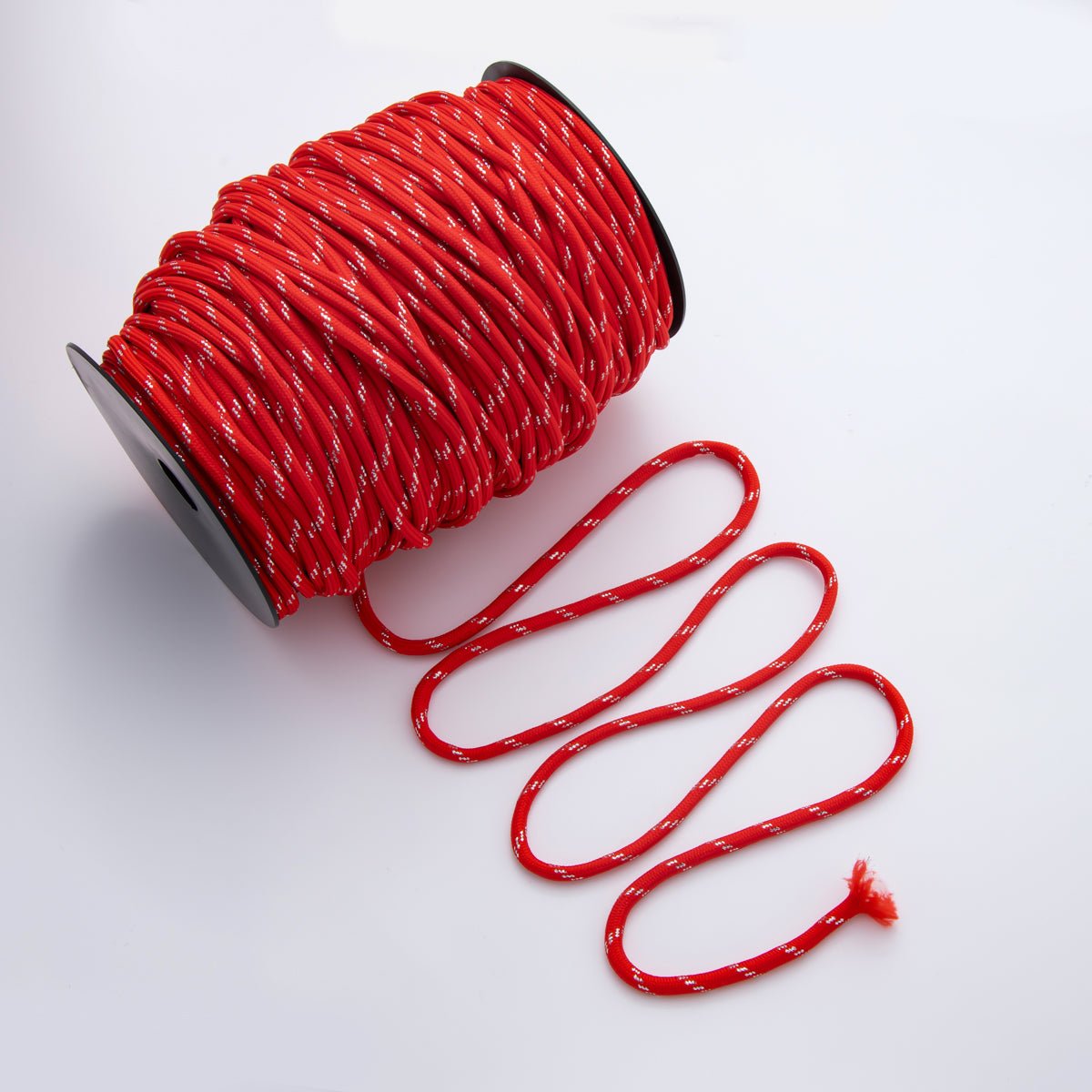 5mm Dark Red Cord by Yard Unfinished Paracord for Necklace Bracelet Finding | Roll - 1726 - DLUXCA