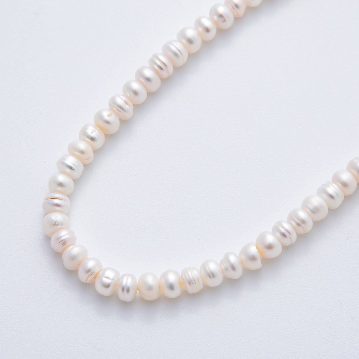 5mm Natural Freshwater Pearl Dainty Beads Strands | WA - 3500 - DLUXCA