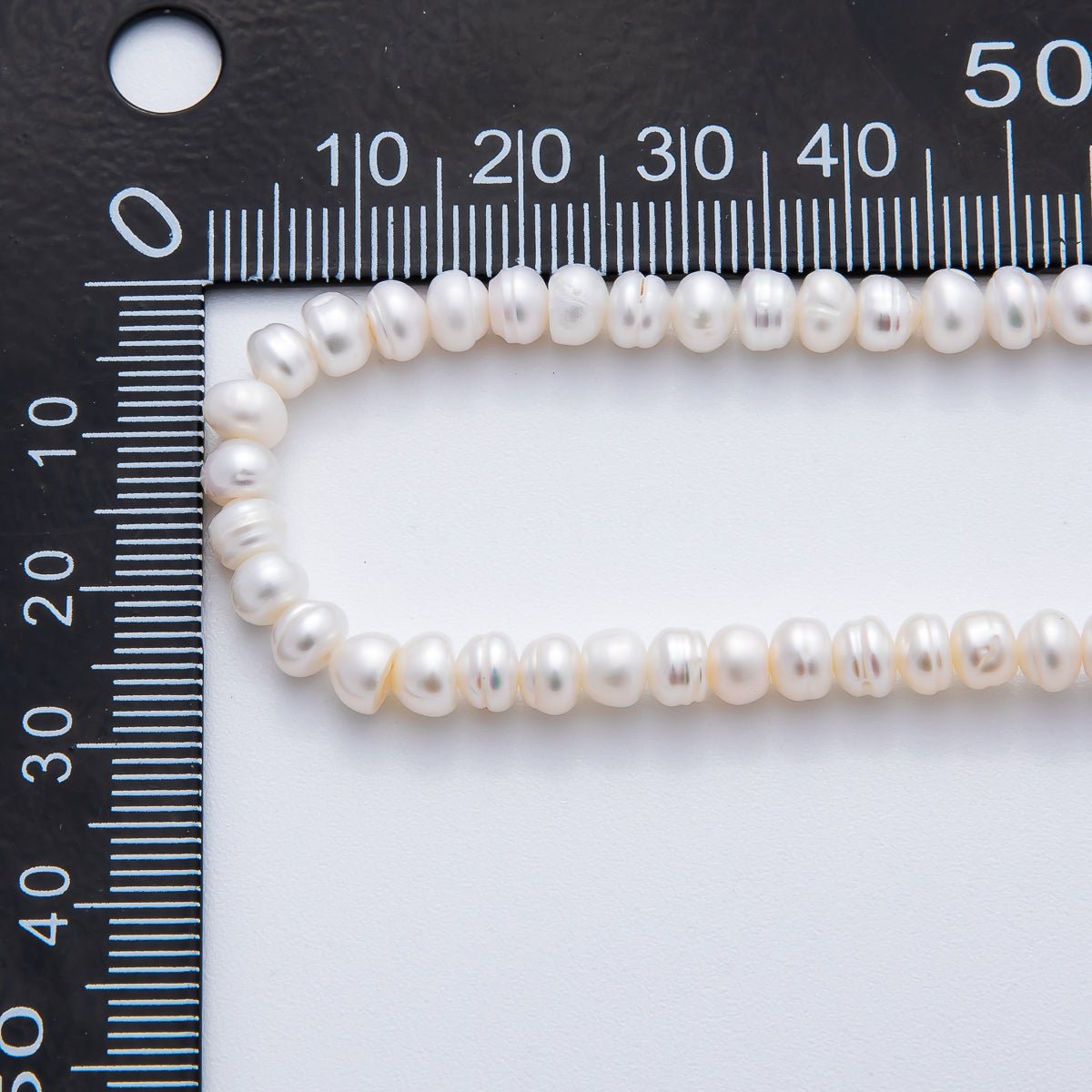 5mm Natural Freshwater Pearl Dainty Beads Strands | WA - 3500 - DLUXCA