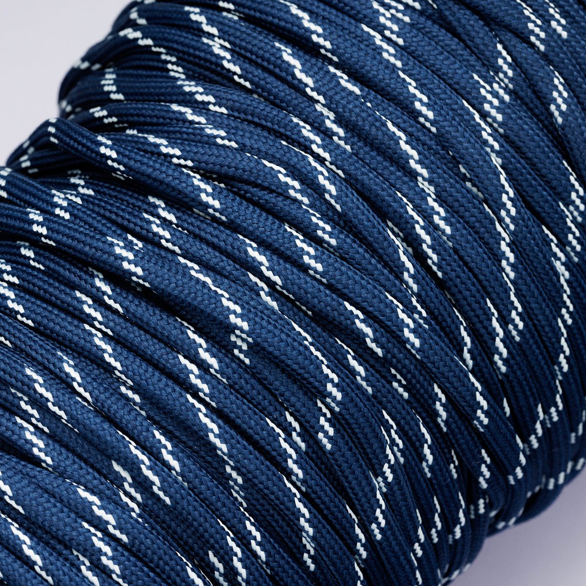 5mm Navy Blue Cotton Summer Sport Cord Paracord Unfinished Chain by Yard | Roll - 01857 - DLUXCA