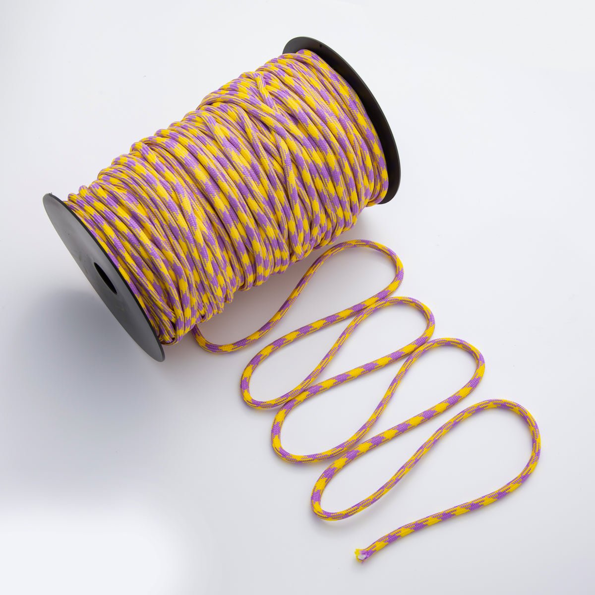 5mm Purple Yellow Cord by Yard Unfinished Paracord for Necklace Bracelet Finding | Roll - 1718 (Copy) - DLUXCA