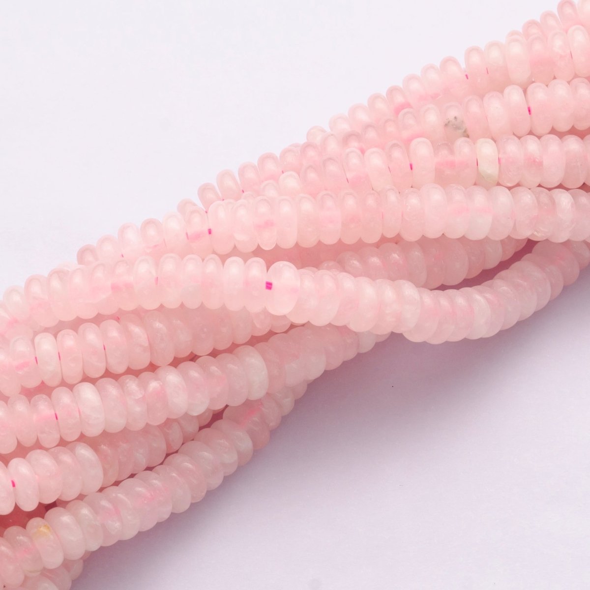 6mm Flat Round Natural Gemstone Strand | WA - 3118 ~ WA - 3127 - DLUXCA