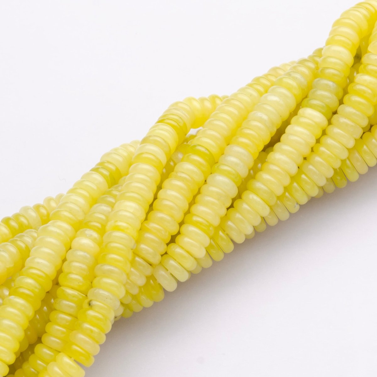 6mm Flat Round Natural Gemstone Strand | WA - 3118 ~ WA - 3127 - DLUXCA