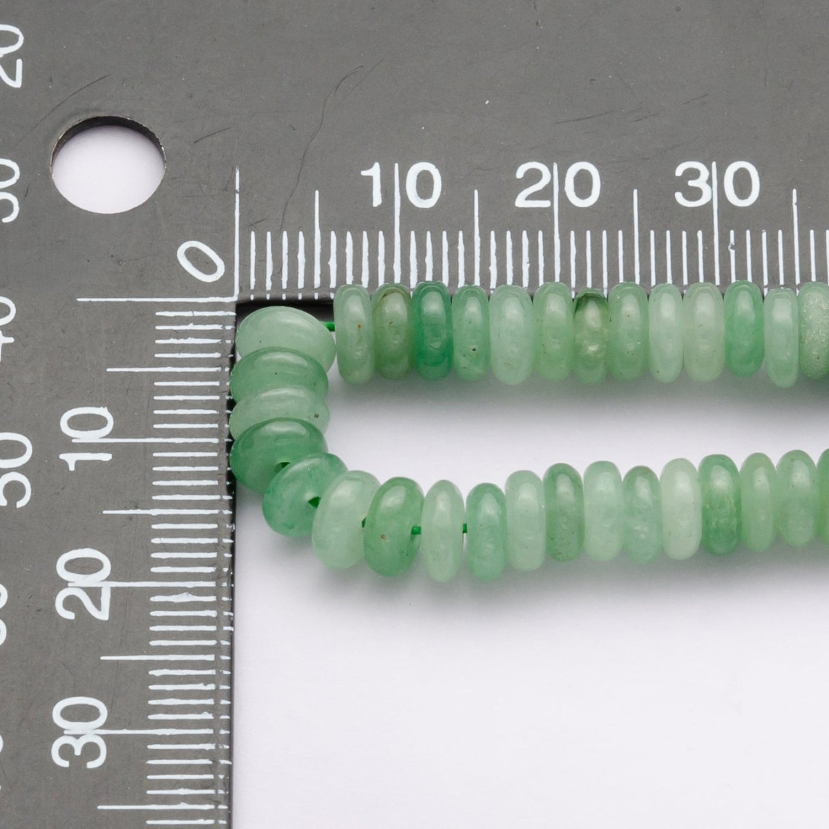 6mm Flat Round Natural Gemstone Strand | WA - 3118 ~ WA - 3127 - DLUXCA