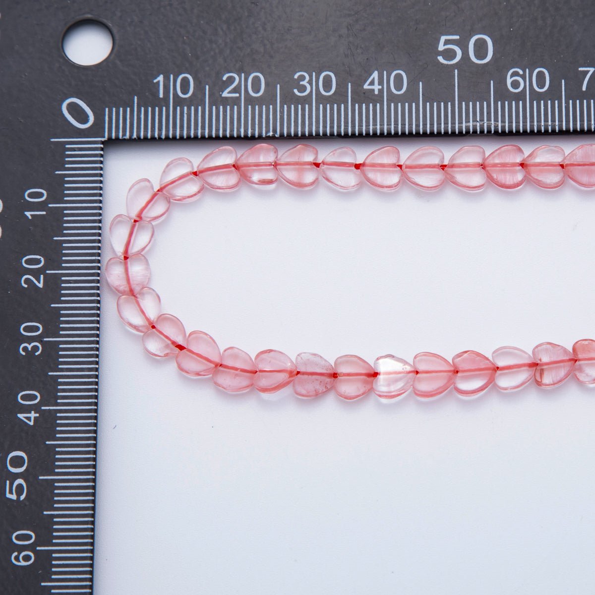 6mm Natural Gemstone Heart Bead Strand Finding | WA - 3206 - DLUXCA