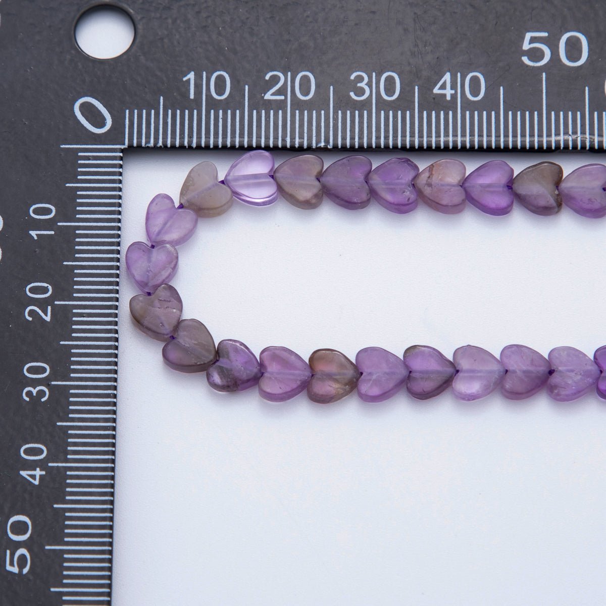 6mm Natural Gemstone Heart Bead Strand Finding | WA - 3206 - DLUXCA