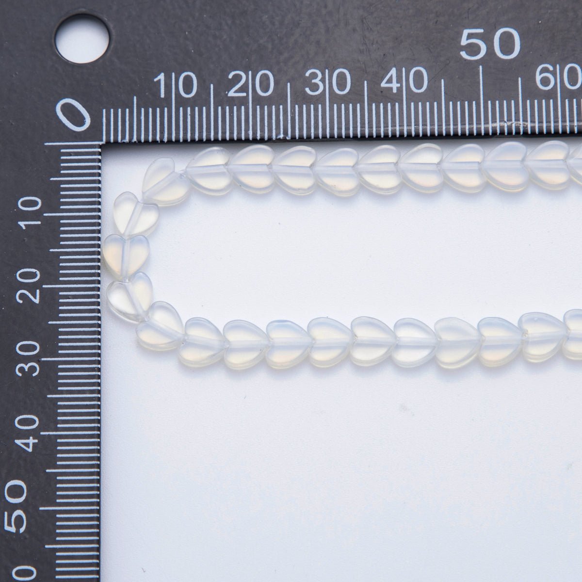 6mm Natural Gemstone Heart Bead Strand Finding | WA - 3206 - DLUXCA