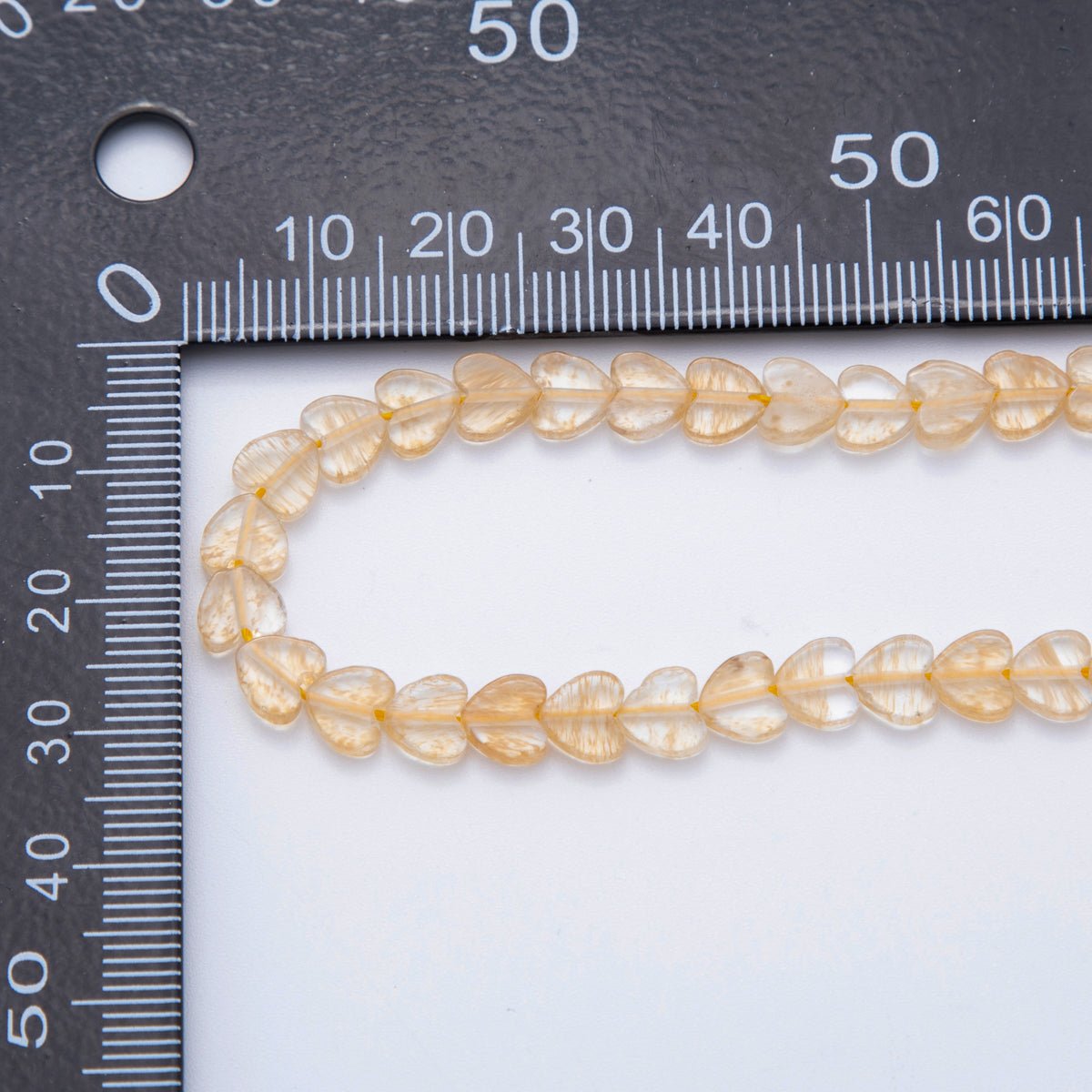 6mm Natural Gemstone Heart Bead Strand Finding | WA - 3206 - DLUXCA