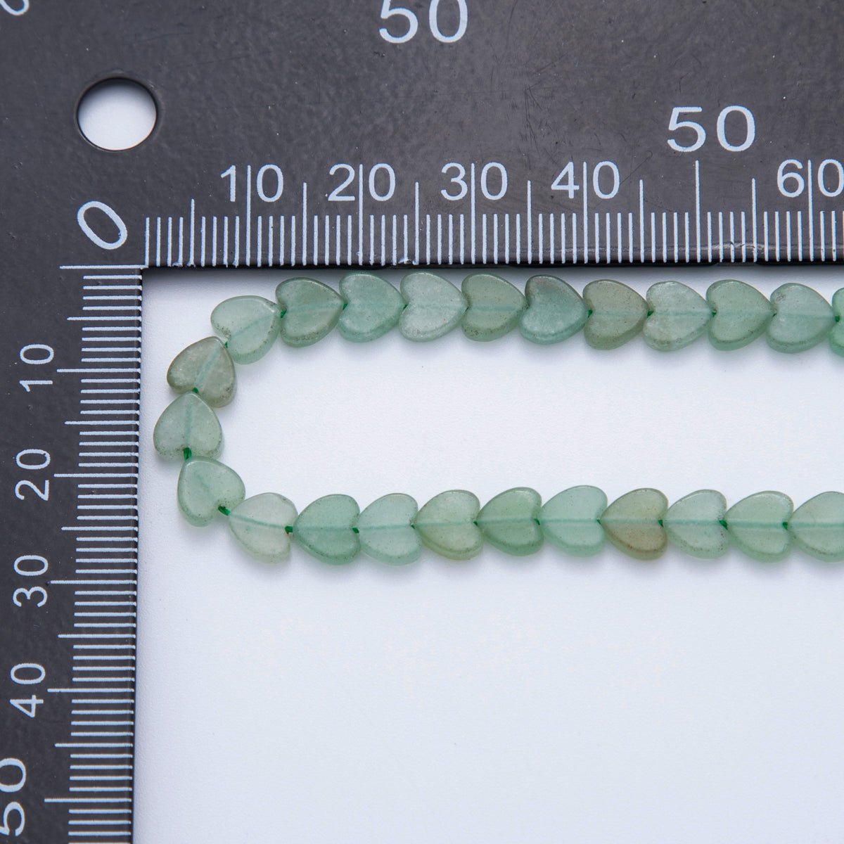 6mm Natural Gemstone Heart Bead Strand Finding | WA - 3206 - DLUXCA