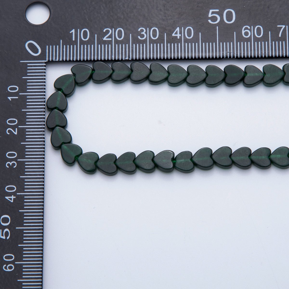 6mm Natural Gemstone Heart Bead Strand Finding | WA - 3206 - DLUXCA