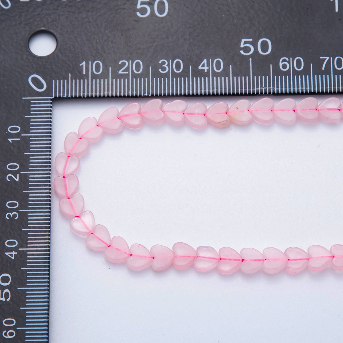 6mm Natural Gemstone Heart Bead Strand Finding | WA - 3206 - DLUXCA
