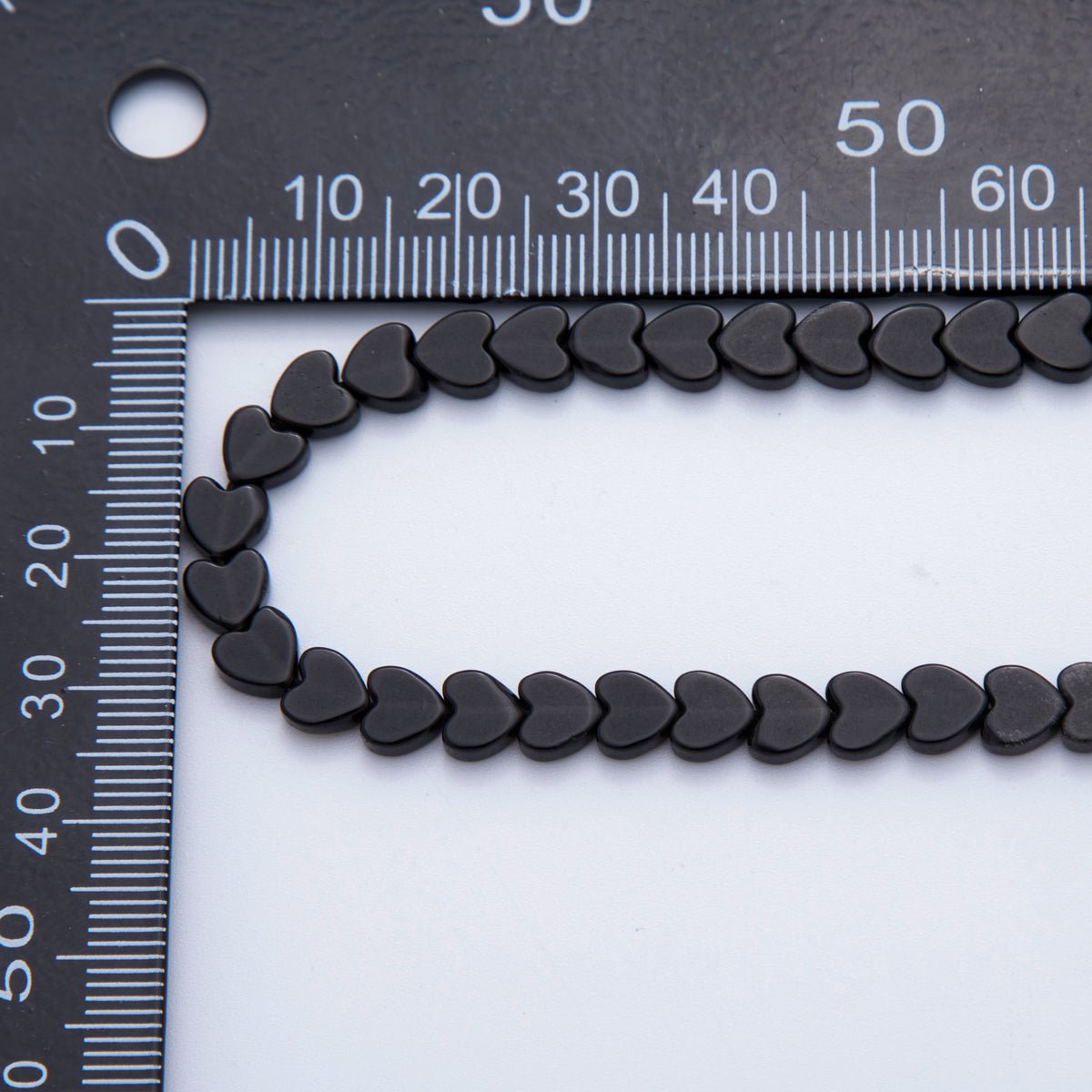 6mm Natural Gemstone Heart Bead Strand Finding | WA - 3206 - DLUXCA