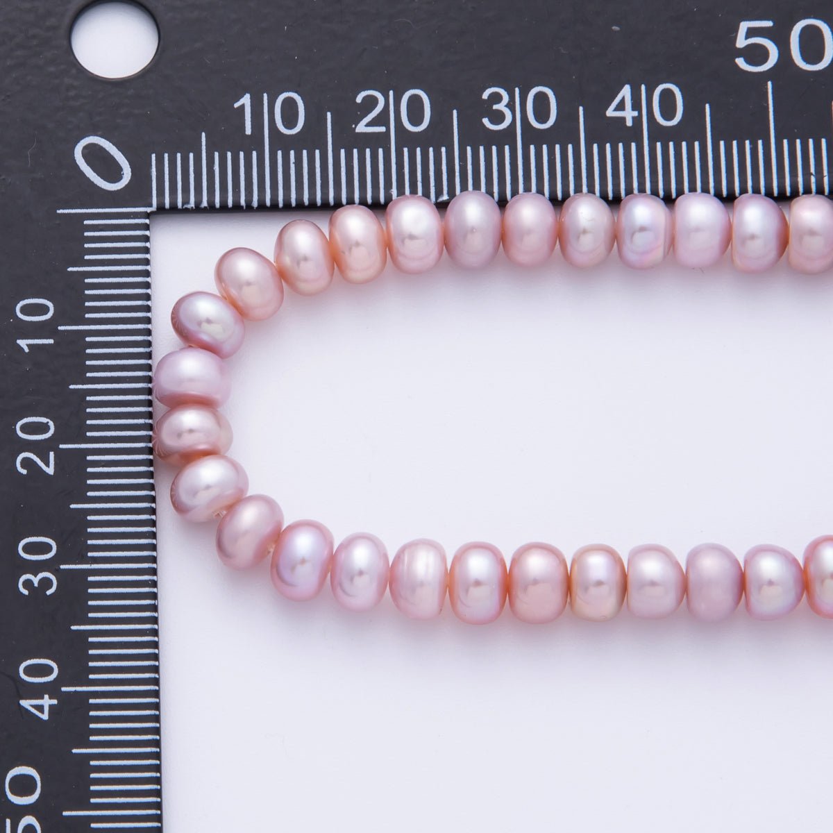 6mm Pink, Purple Natural Shell Pearl Rondelle Bead Strand Finding | WA - 4052 WA - 4053 - DLUXCA