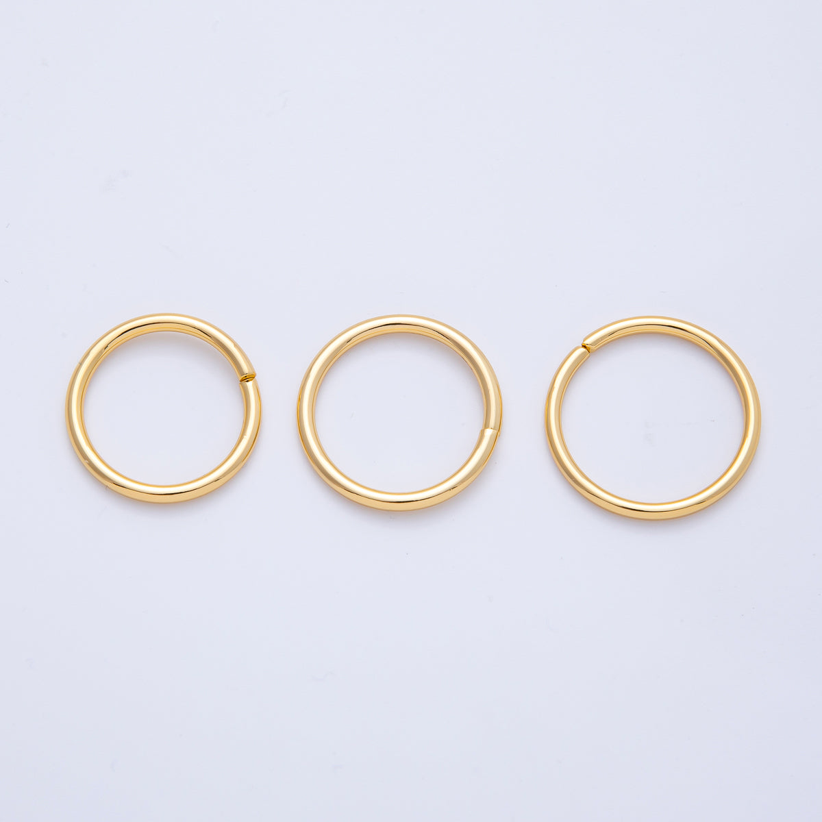18K Gold Filled 22mm, 23mm, 24mm Open Round Jump Ring Finding | Z1606 - Z1608