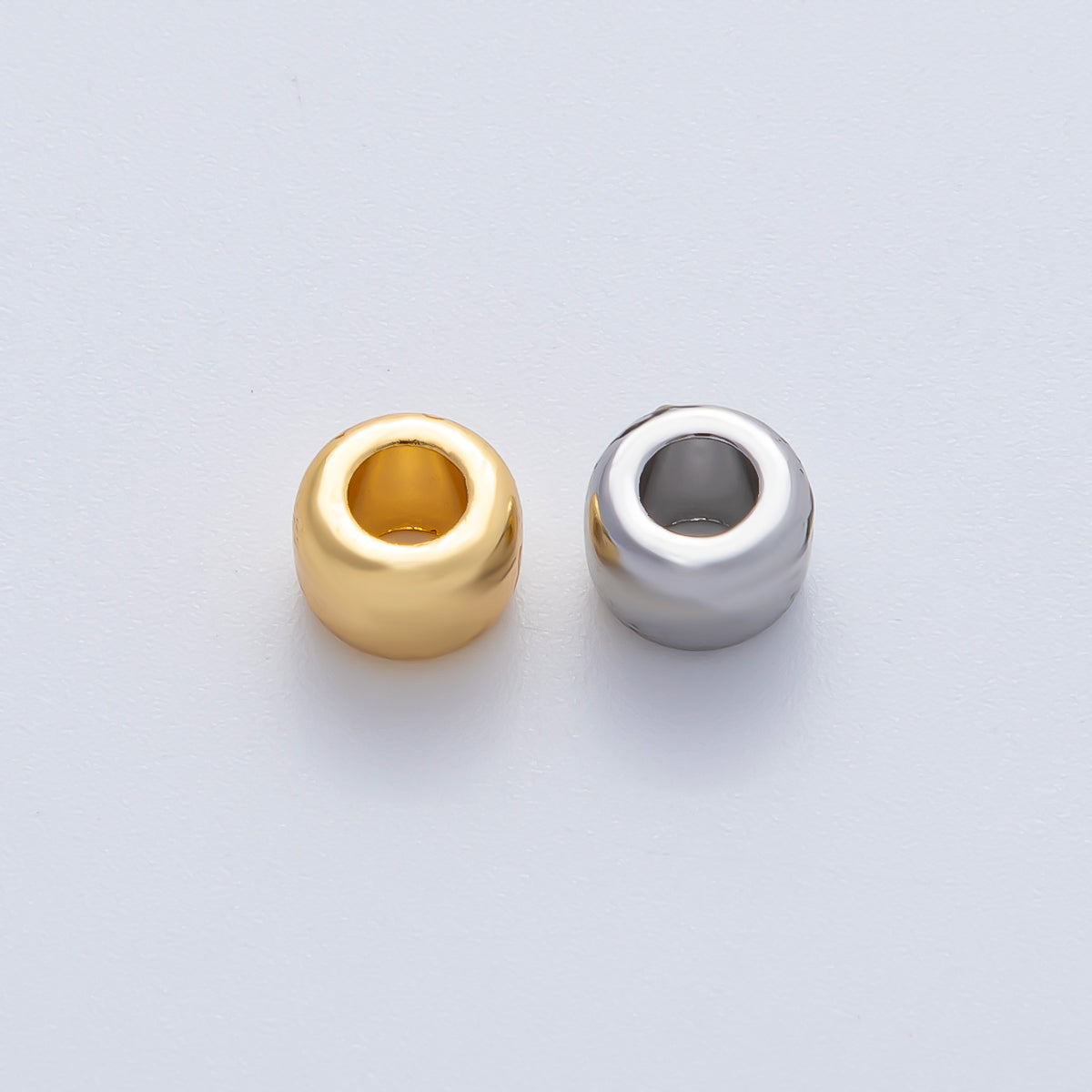 18K Gold Filled 7mm Minimalist Rondelle Spacer Bead | B536