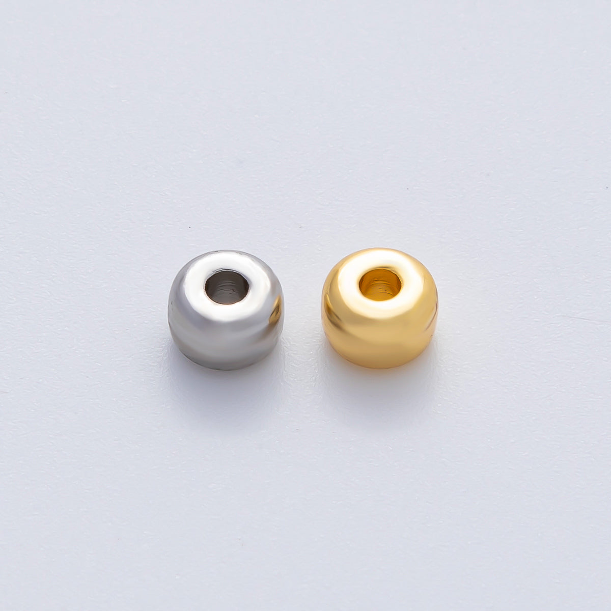 18K Gold Filled 6mm Minimalist Rondelle Spacer Bead | B538