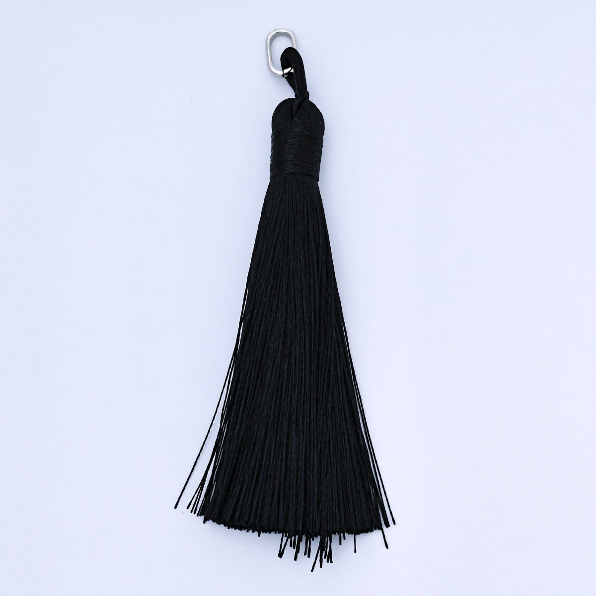 83mm Black Tassel Bail Drop Keychain Accessories Fringe Jewelry | Z1494 - Z1496 - DLUXCA
