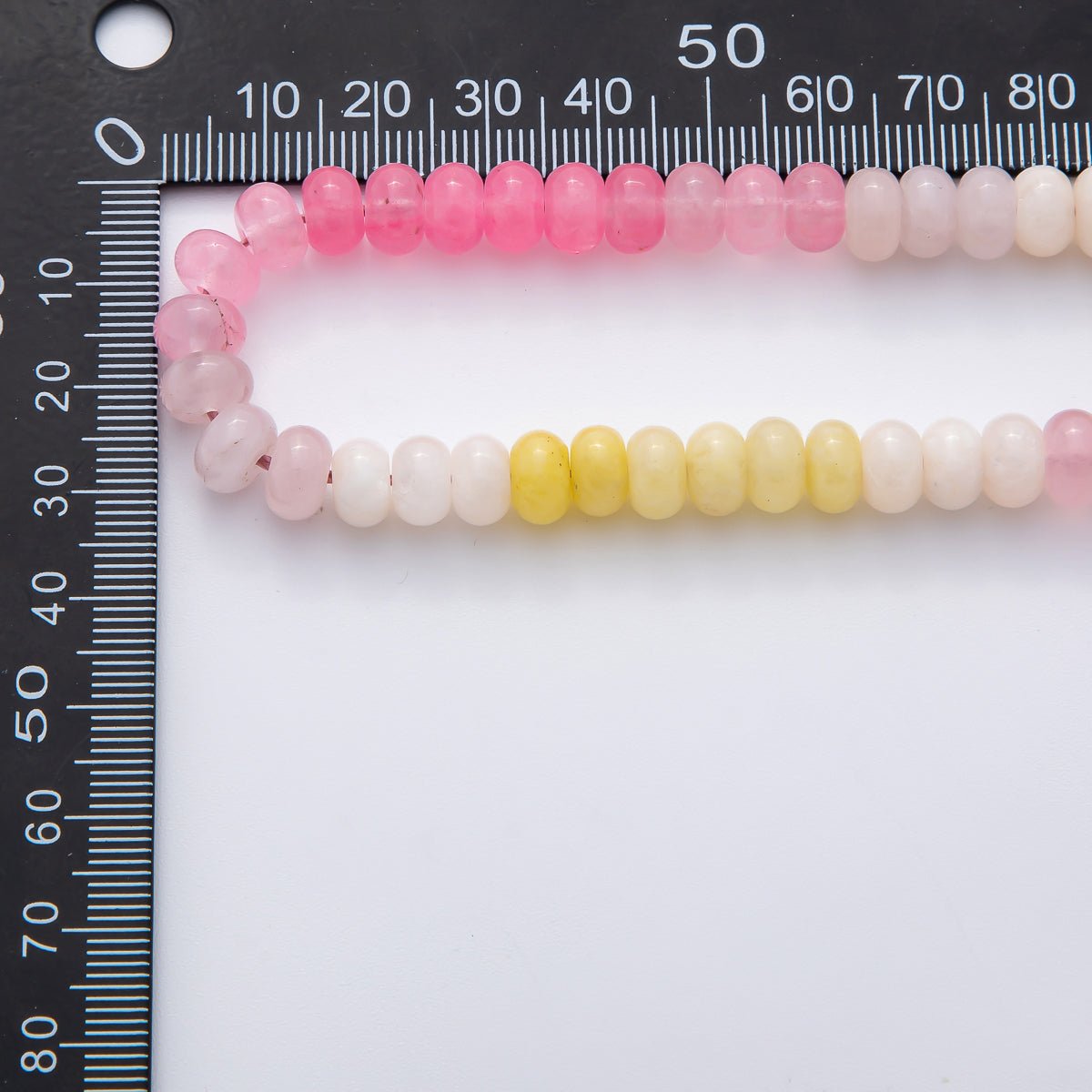 8.3mm Green, Pink, Brown Dyed Colorful Agate Rondelle Bead Strands Findings | WA - 3611, WA - 3618 ~ WA - 3621, WA - 3786 ~ WA - 3789 - DLUXCA