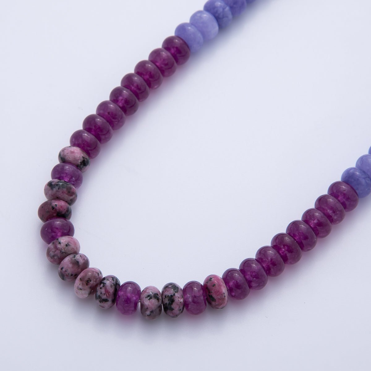 8.3mm Green, Pink, Brown Dyed Colorful Agate Rondelle Bead Strands Findings | WA - 3611, WA - 3618 ~ WA - 3621, WA - 3786 ~ WA - 3789 - DLUXCA