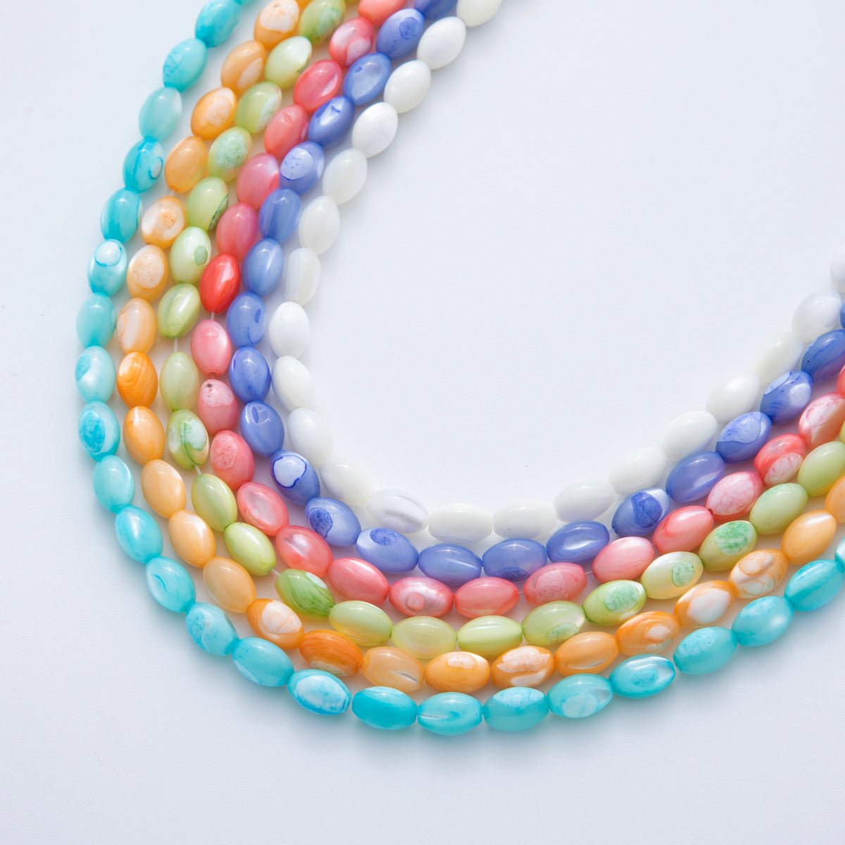 8.8mm Sphere Dyed Shell Pearl Strand Finding | WA - 3296 ~ WA - 3301 - DLUXCA