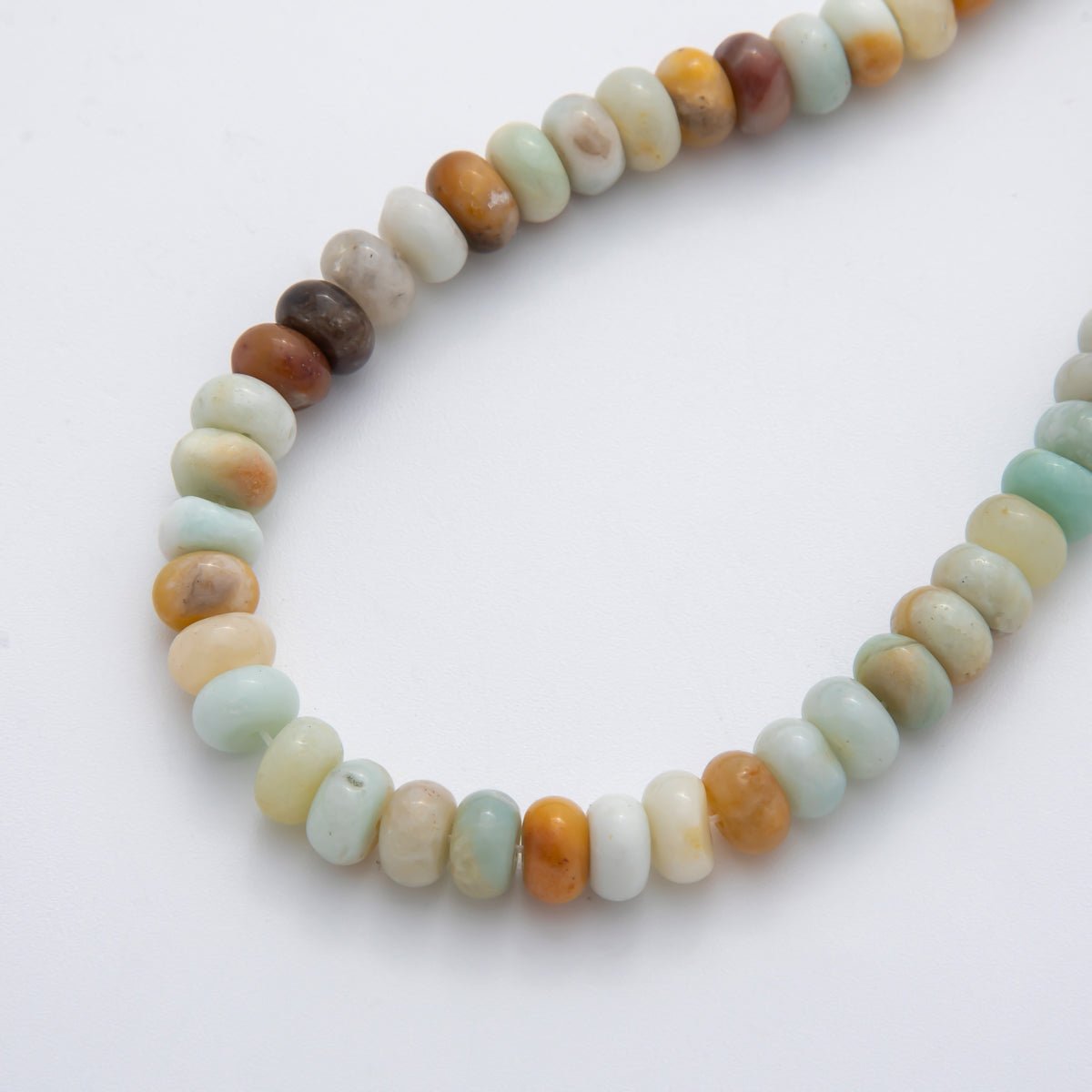 8mm Beautiful Mixed Color Gemstone Rondelle Beads 1 Strand Natural Stone Beads Around 15" WA409 - DLUXCA