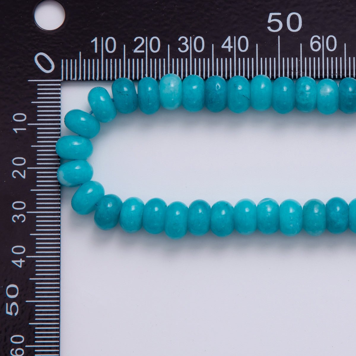 8mm Blue Apatite Rondelle Natural Gemstone Bead Strand Finding | WA - 466 - DLUXCA