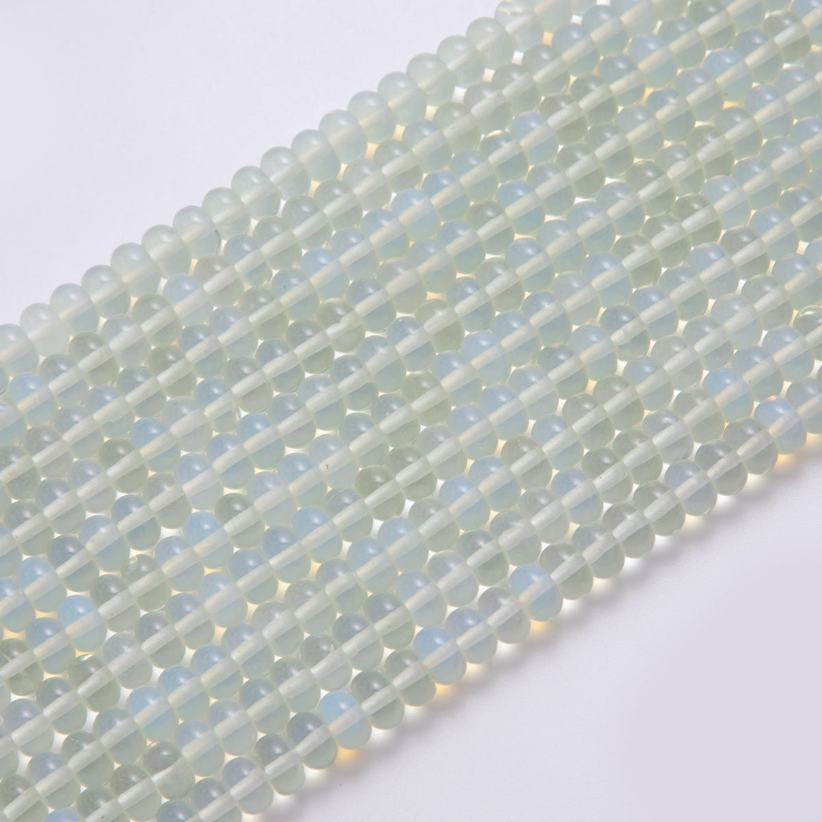 8mm Clear Quartz Rondelle Rondelle Natural Gemstone Bead Strand Finding | WA - 416 - DLUXCA