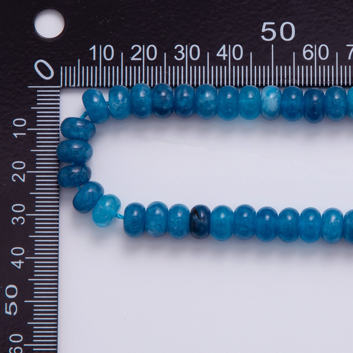 8mm Dark Blue Sodalite Rondelle Natural Gemstone Bead Strand Finding | WA - 662 - DLUXCA