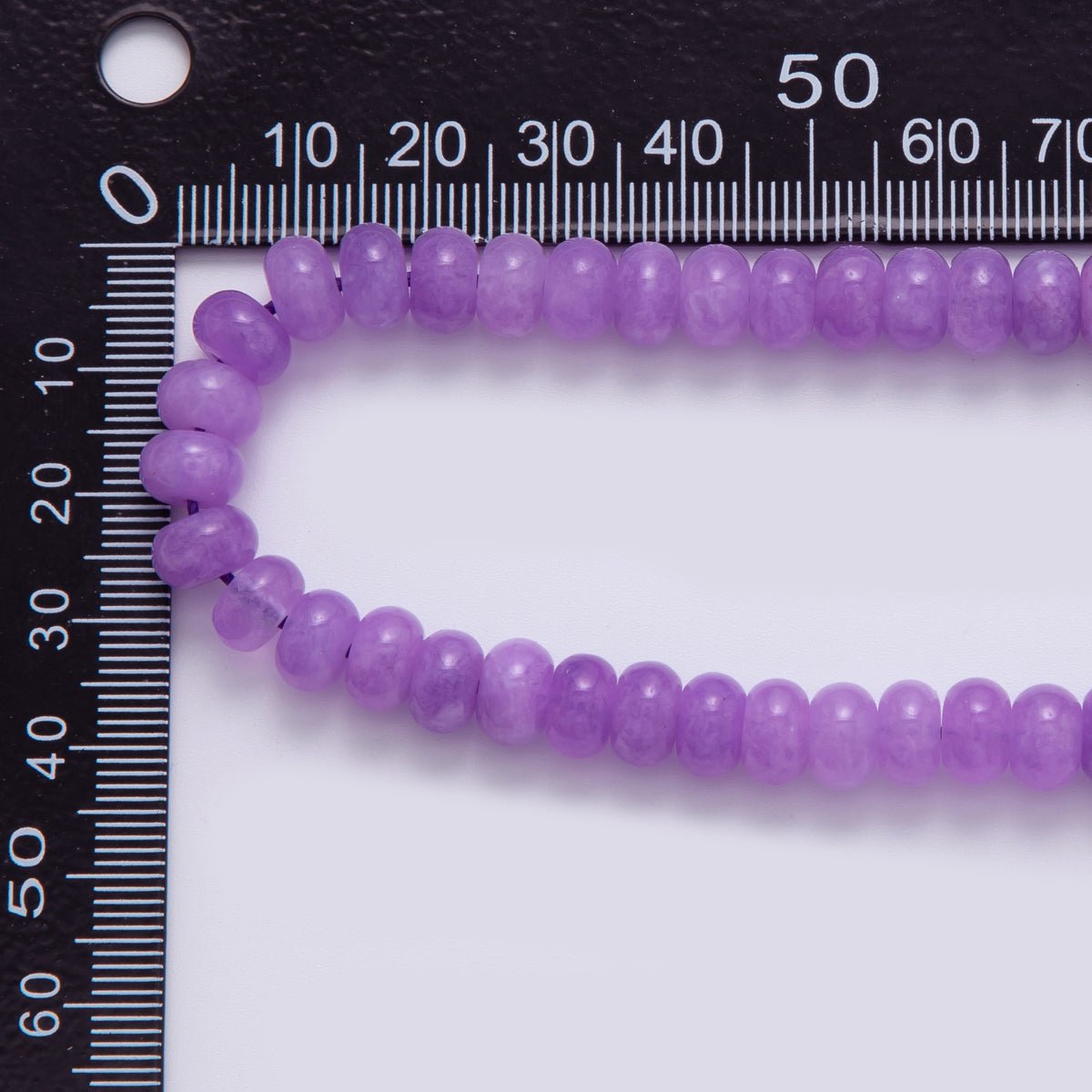 8mm Dark Purple Amethyst Rondelle Natural Gemstone Bead Strand Finding | WA - 563 - DLUXCA