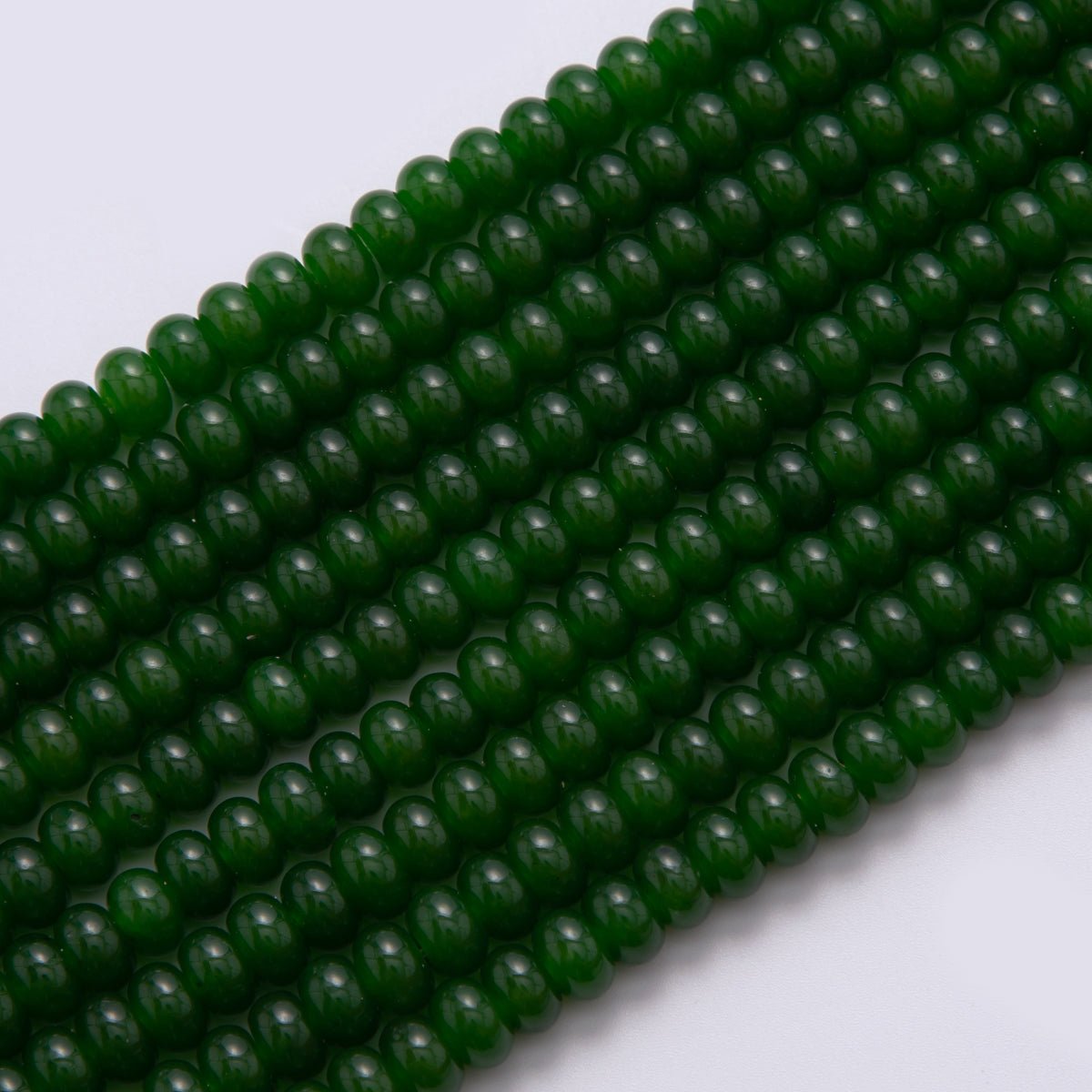 8mm Green Aventurine Rondelle Natural Gemstone Bead Strand Finding | WA - 033 - DLUXCA
