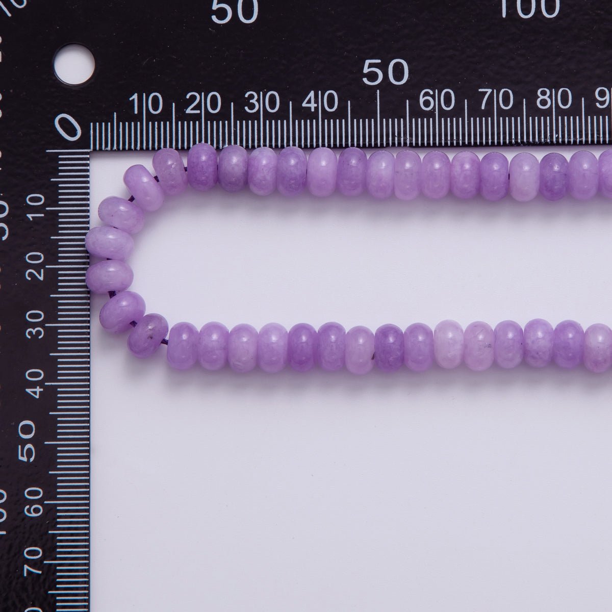 8mm Light Purple Amethyst Rondelle Natural Gemstone Bead Strand Finding | WA - 584 - DLUXCA