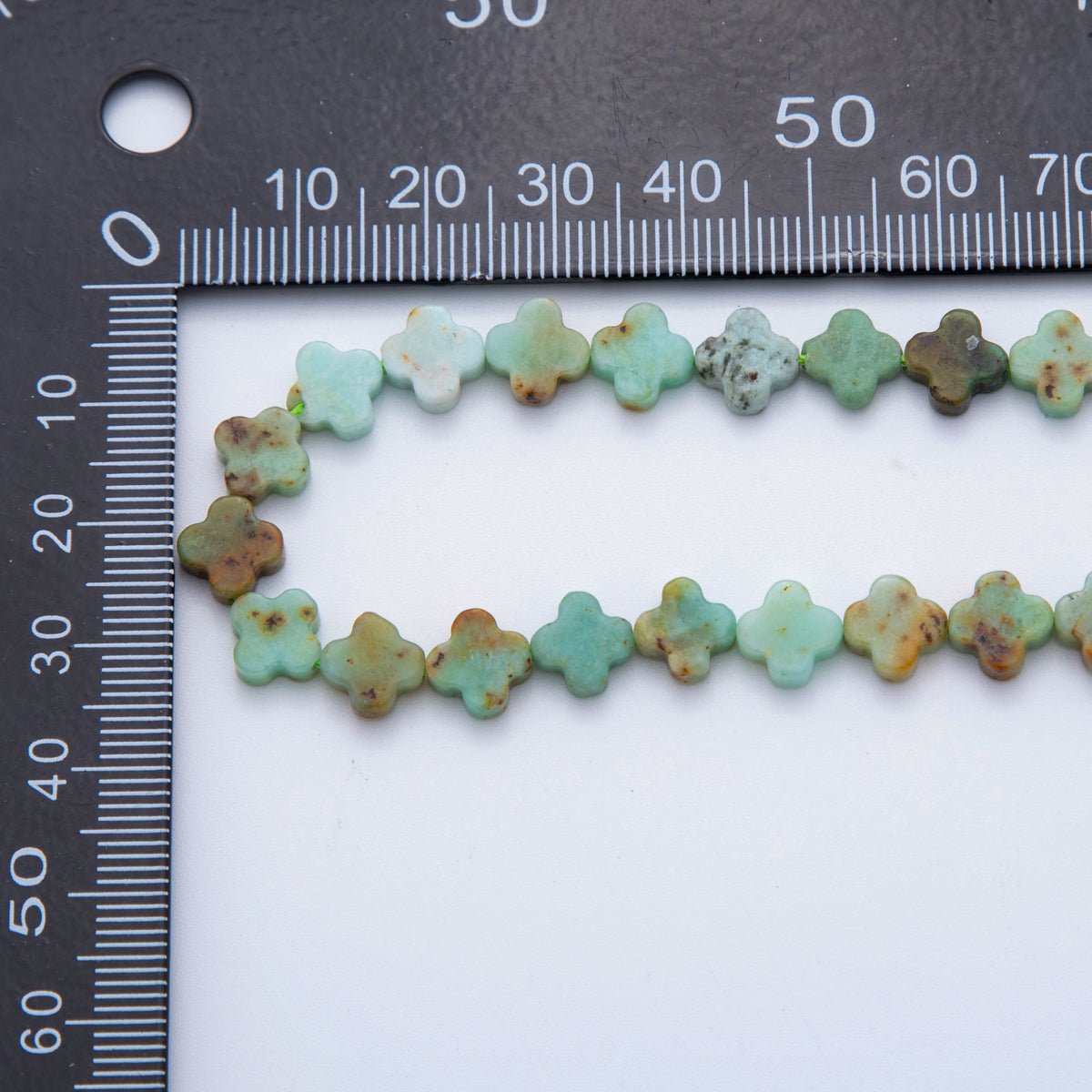 8mm Natural Gemstone Quatrefoil Bead Strand Finding | WA - 3187 ~ WA - 3204 - DLUXCA