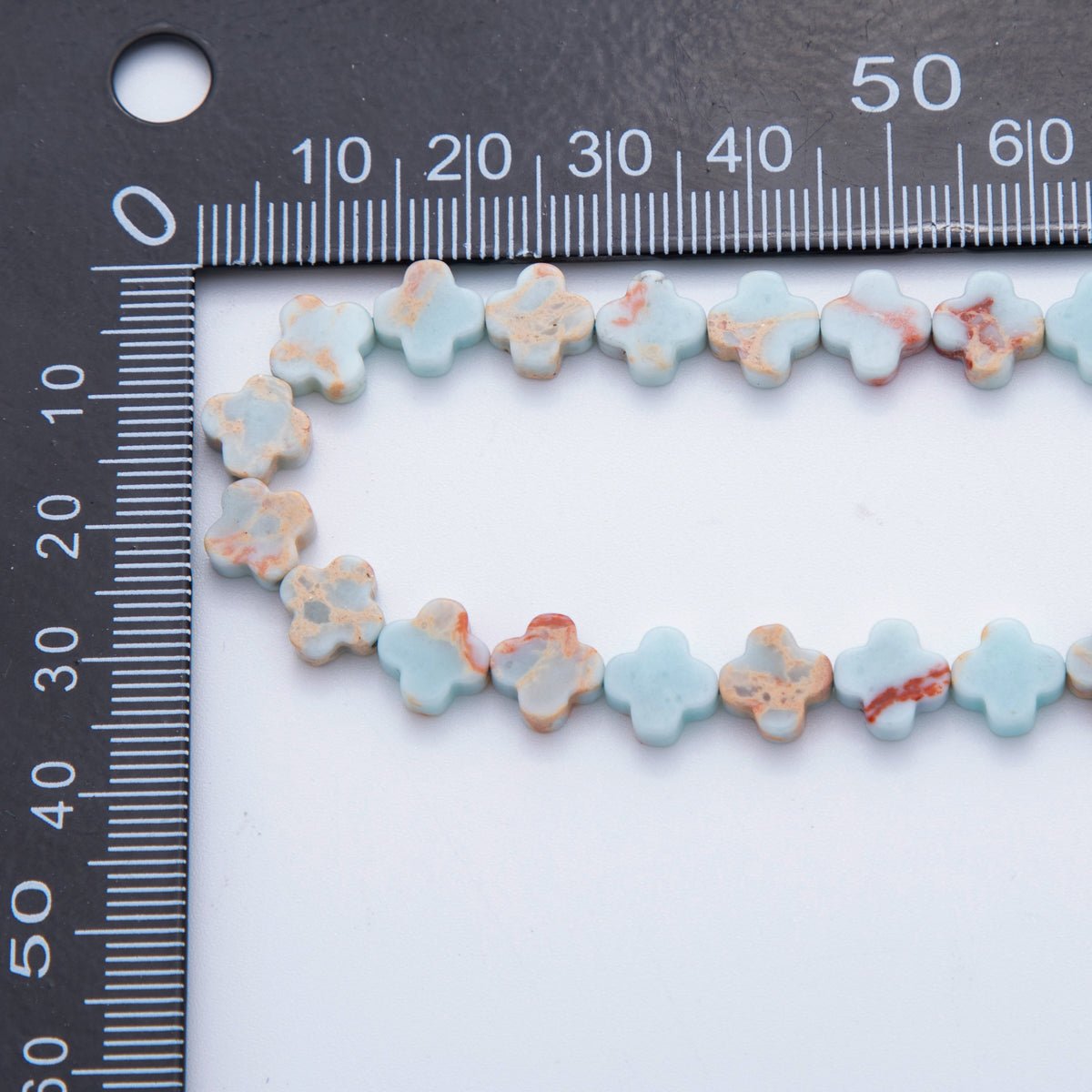 8mm Natural Gemstone Quatrefoil Bead Strand Finding | WA - 3187 ~ WA - 3204 - DLUXCA
