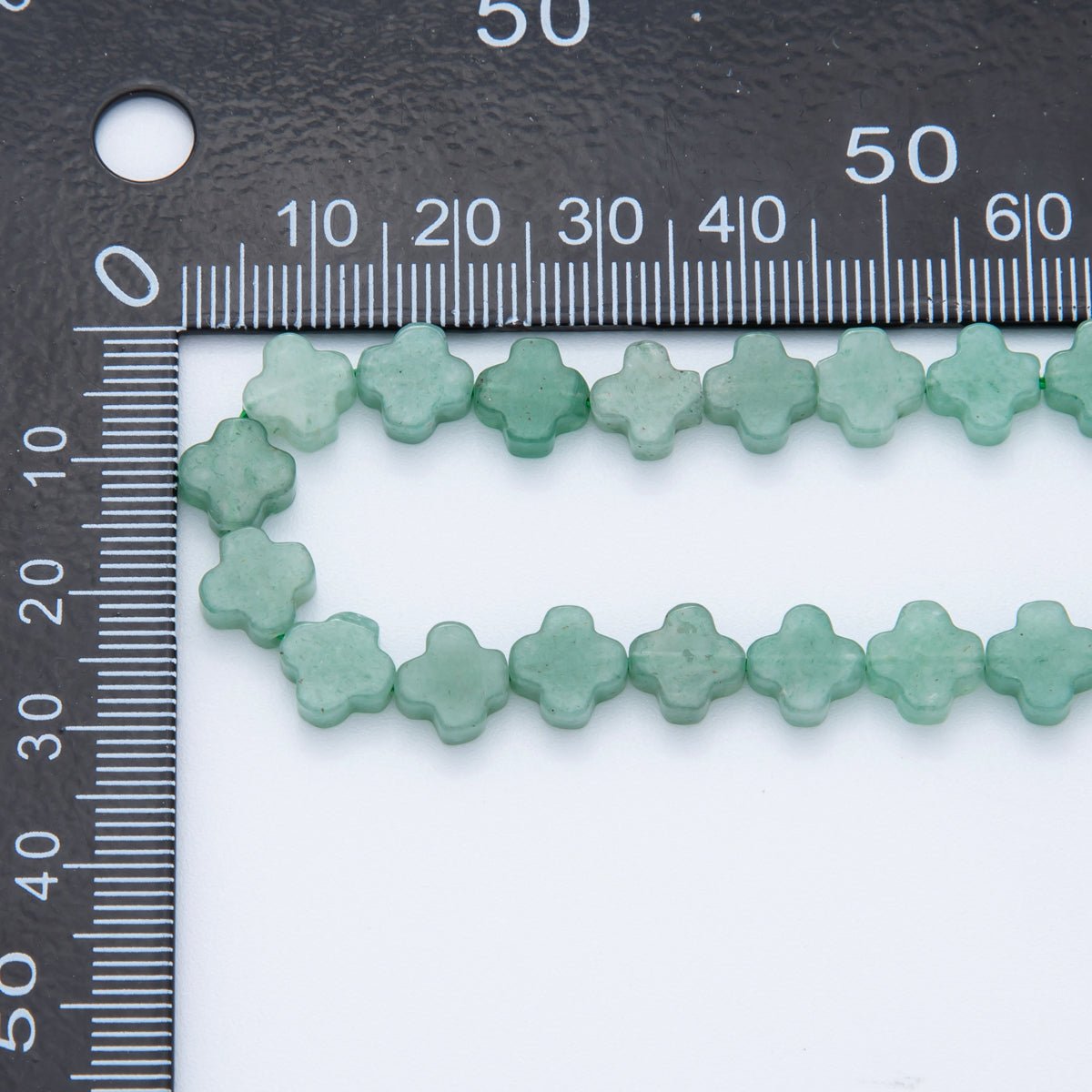 8mm Natural Gemstone Quatrefoil Bead Strand Finding | WA - 3187 ~ WA - 3204 - DLUXCA