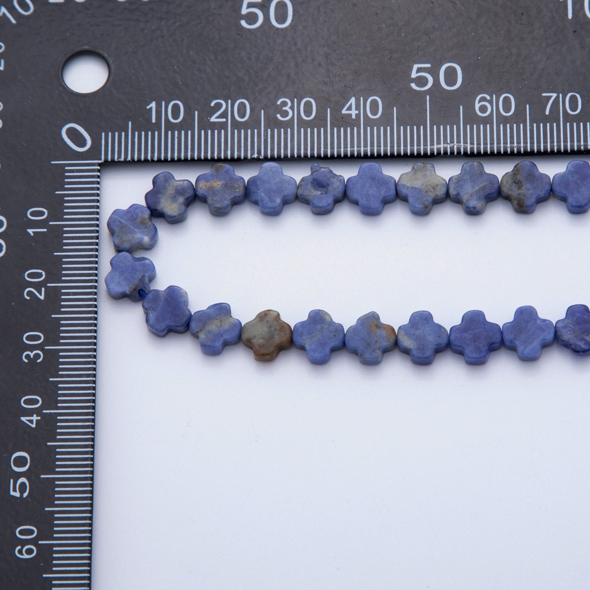 8mm Natural Gemstone Quatrefoil Bead Strand Finding | WA - 3187 ~ WA - 3204 - DLUXCA