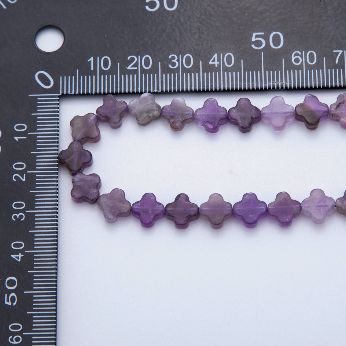 8mm Natural Gemstone Quatrefoil Bead Strand Finding | WA - 3187 ~ WA - 3204 - DLUXCA