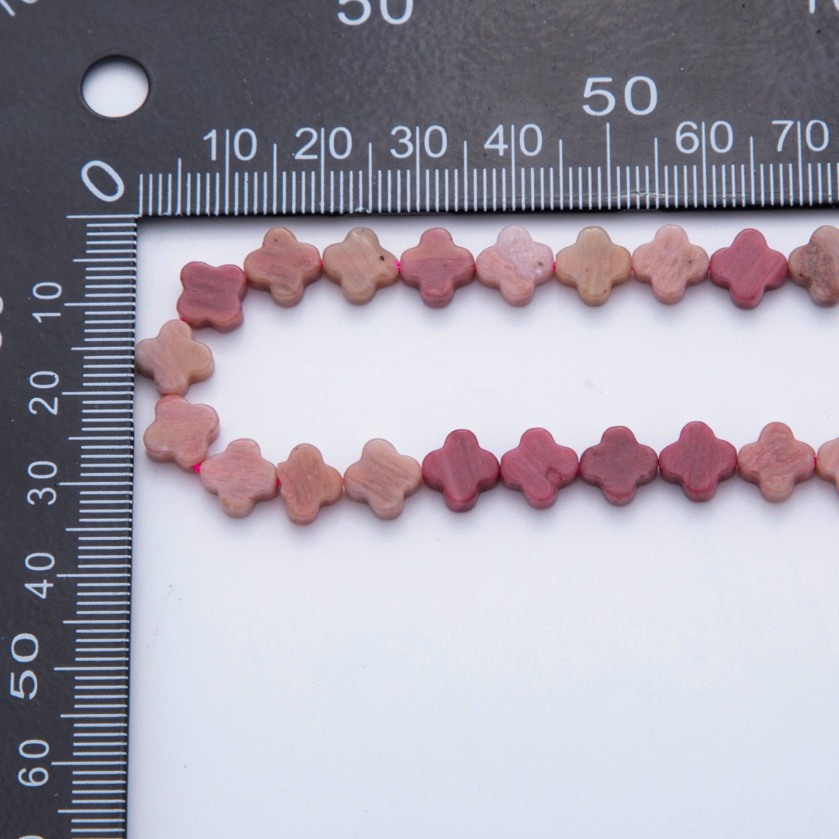 8mm Natural Gemstone Quatrefoil Bead Strand Finding | WA - 3187 ~ WA - 3204 - DLUXCA