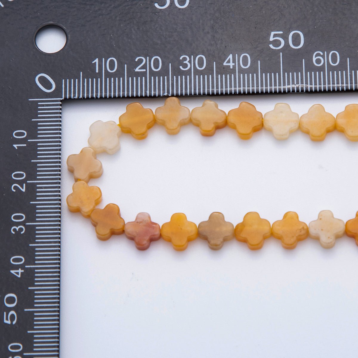 8mm Natural Gemstone Quatrefoil Bead Strand Finding | WA - 3187 ~ WA - 3204 - DLUXCA