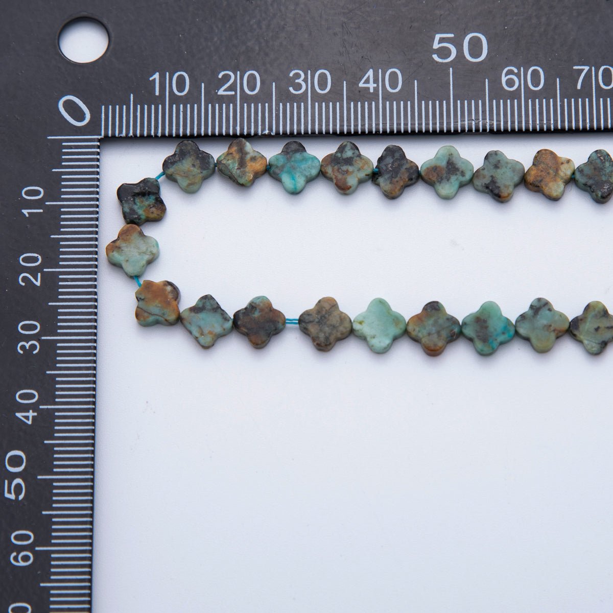 8mm Natural Gemstone Quatrefoil Bead Strand Finding | WA - 3187 ~ WA - 3204 - DLUXCA