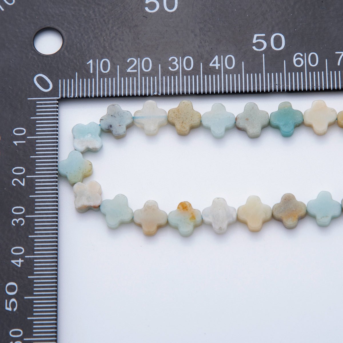 8mm Natural Gemstone Quatrefoil Bead Strand Finding | WA - 3187 ~ WA - 3204 - DLUXCA