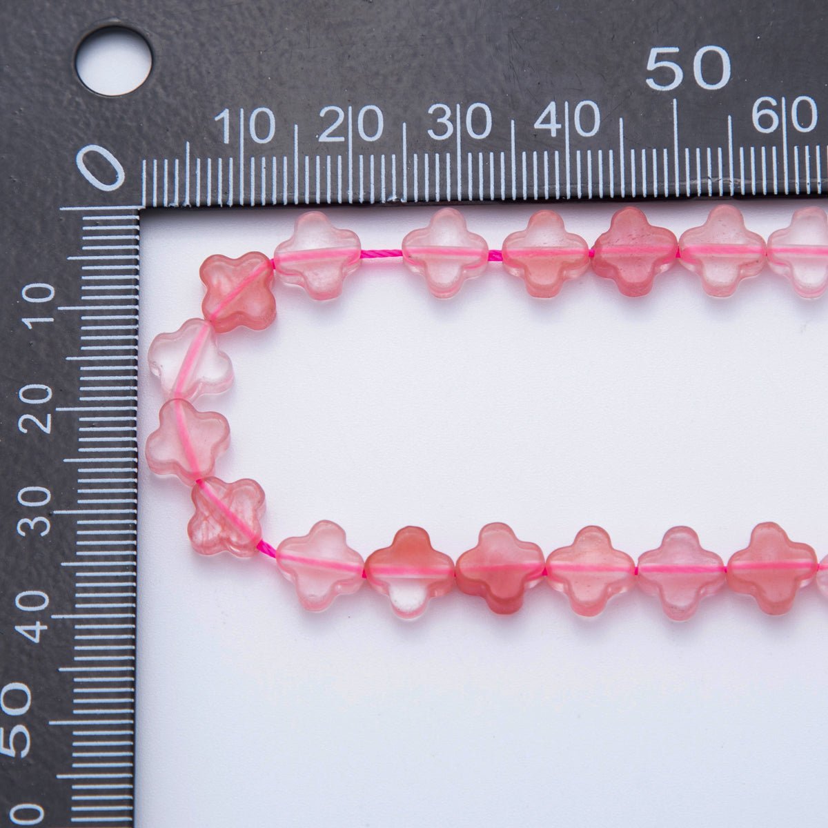 8mm Natural Gemstone Quatrefoil Bead Strand Finding | WA - 3187 ~ WA - 3204 - DLUXCA