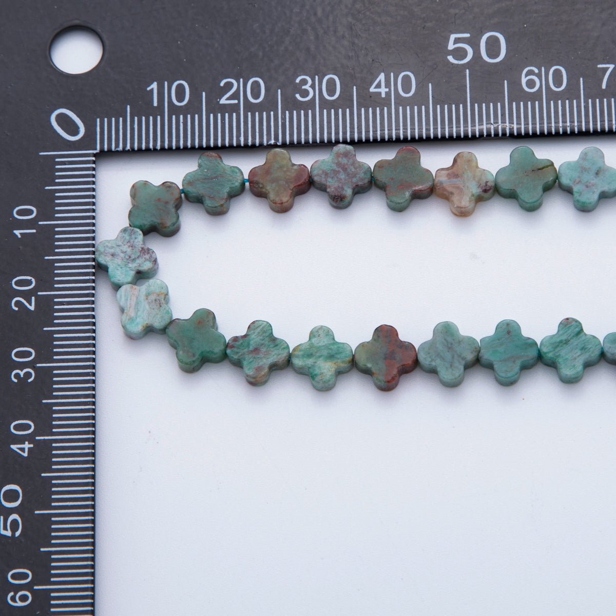 8mm Natural Gemstone Quatrefoil Bead Strand Finding | WA - 3187 ~ WA - 3204 - DLUXCA