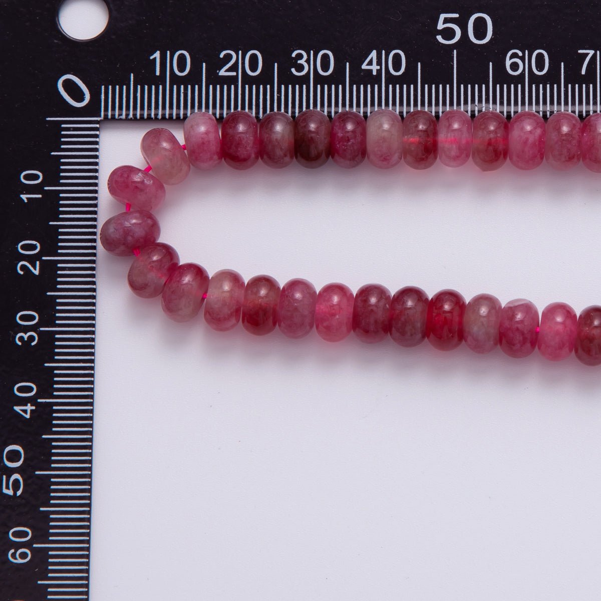 8mm Red Garnet Rondelle Natural Gemstone Bead Strand Finding | WA - 726 - DLUXCA