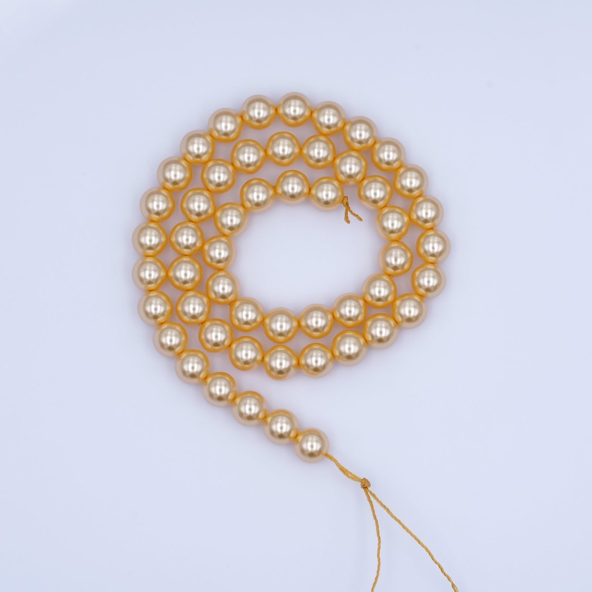 8mm Round White, Purple, Pink Shell Pearl Strand | WA - 2991 ~ WA - 3015 - DLUXCA