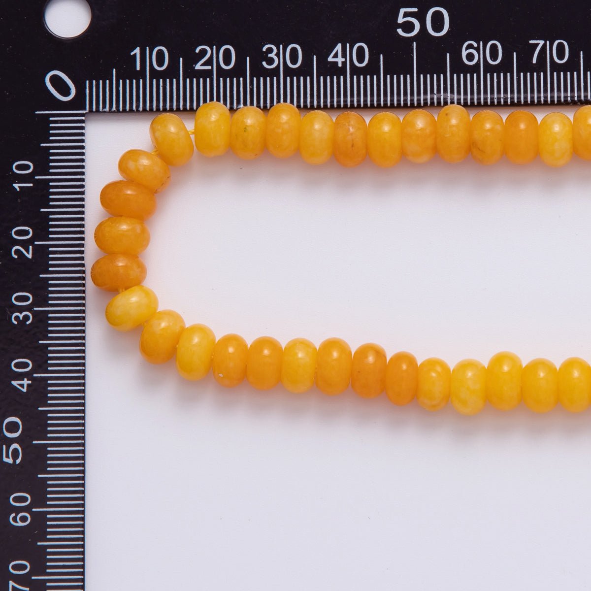 8mm Yellow Citrine Rondelle Natural Gemstone Bead Strand Finding | WA - 677 - DLUXCA