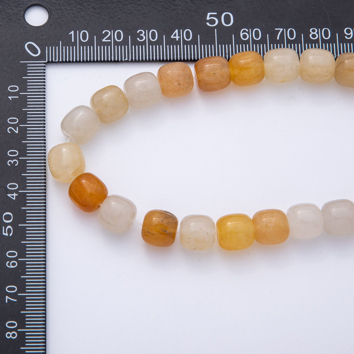 9.5mm Aventurine, Citrine, Moss Agate Square Bead Natural Gemstone Strand Finding | WA - 3923 ~ WA - 3925 - DLUXCA