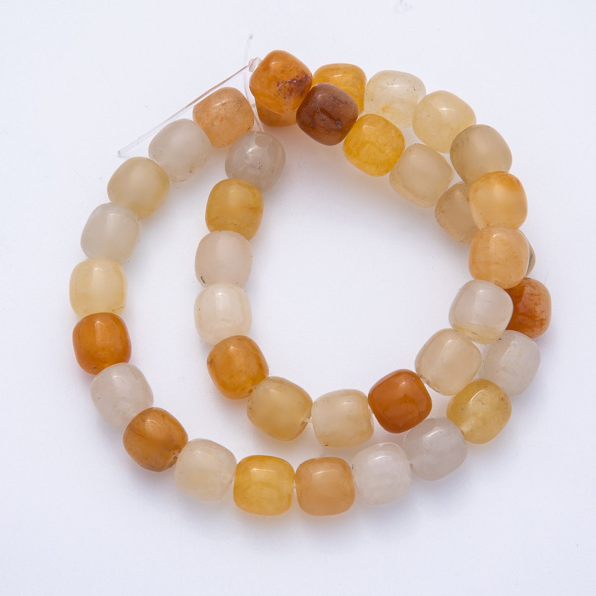 9.5mm Aventurine, Citrine, Moss Agate Square Bead Natural Gemstone Strand Finding | WA - 3923 ~ WA - 3925 - DLUXCA